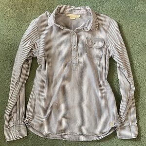 U.S. Polo Assn. Blue and White Striped Button Down Shirt